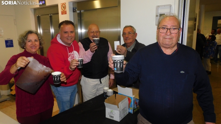 Fotos: una chocolatada pone el broche de oro a la celebración de Santa Bárbara en Soria