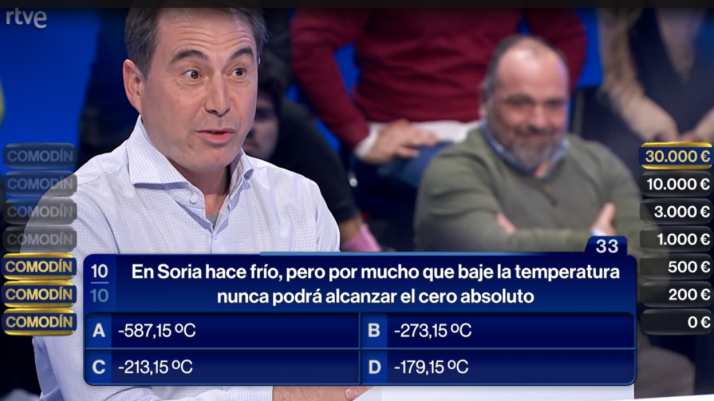 El frío de Soria hace una aparición en el programa de RTVE ‘El comodín’ y decide 30.000€