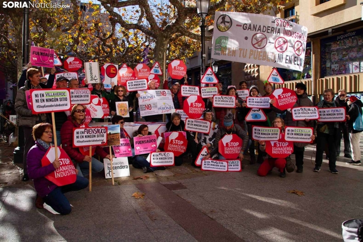 Manifestación STOP Ganadería Industrial. /EAR.