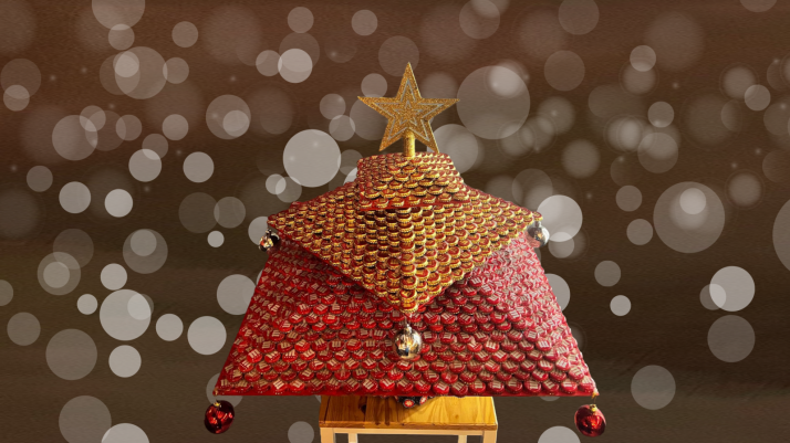 Soria tiene el árbol de Navidad que enamorará a todos los amantes de la cerveza