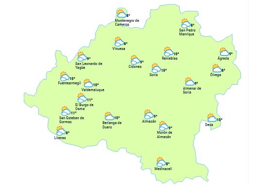 El tiempo a las 15:00 horas/ eltiempo.es