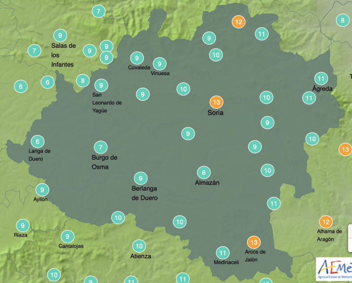 El tiempo en Soria: Los Reyes traen máximas agradables