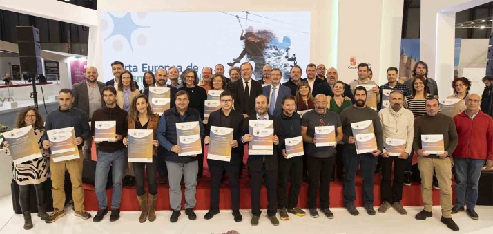80 empresarios turísticos de Castilla y León reciben las acreditaciones de adhesión a la Carta Europea de Turismo Sostenible