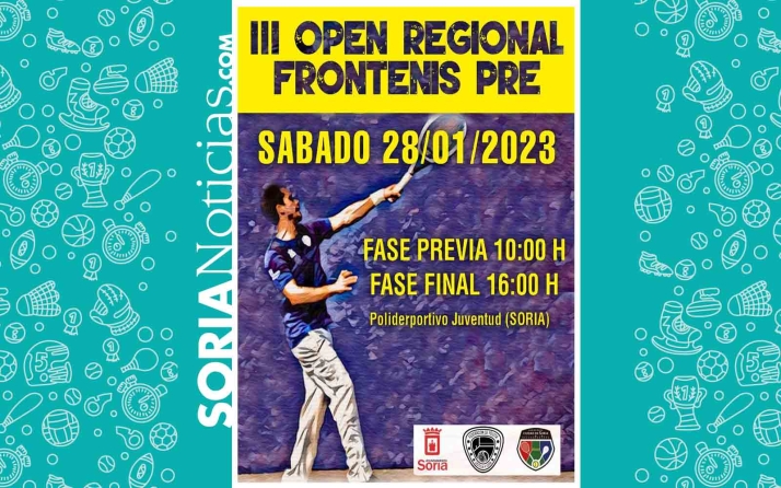 El sábado, en La Juventud, III Open Regional de Frontenis Preolímpico