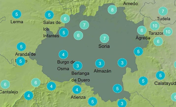 El tiempo en Soria: Mínimas más altas