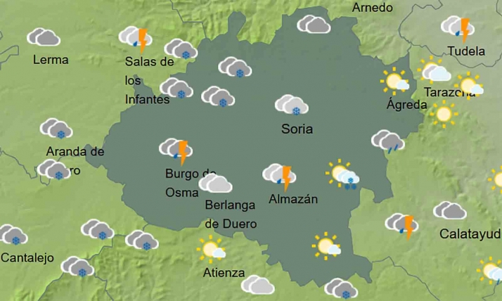 El tiempo en Soria: Martes desapacible