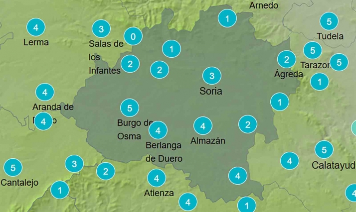 El tiempo en Soria: Bajan las mínimas