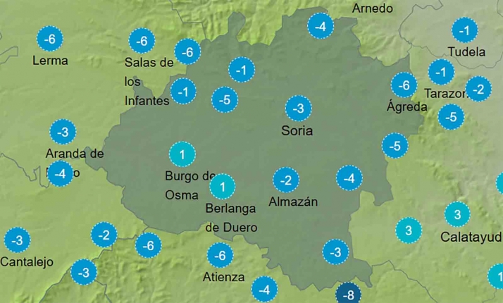El tiempo en Soria: Persisten las bajas temperaturas