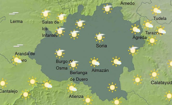 El tiempo en Soria: Más estable y algunas brumas