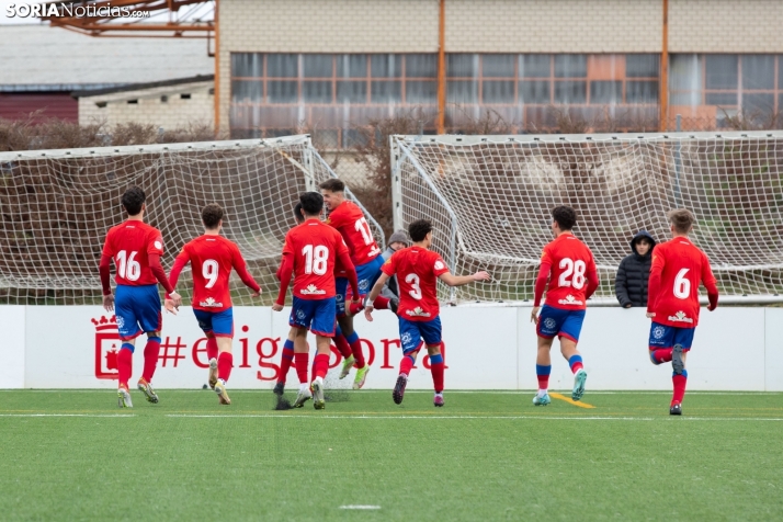 Numancia B 2-0 Almazán: el derbi se queda en la capital