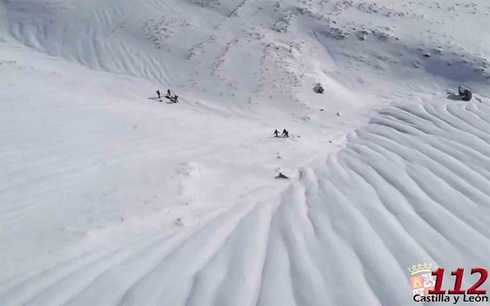El Grupo de Rescate auxilia a un montañero accidentado en León