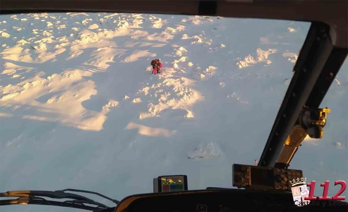 Auxiliados dos montañeros en Segovia