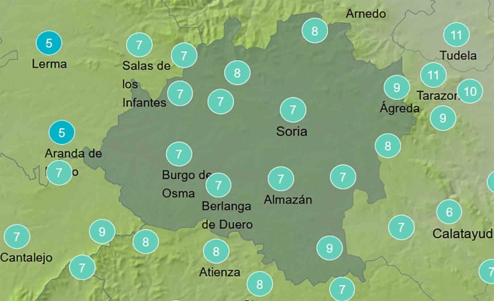 El tiempo en Soria: Nieblas y heladas débiles