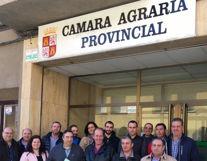 Miembros de ASAJA en la constitución de la Cámara Provincial Agraria en 2018