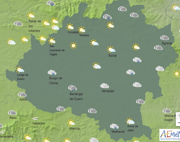 El tiempo en Soria: domingo de frío y de posibles lluvias