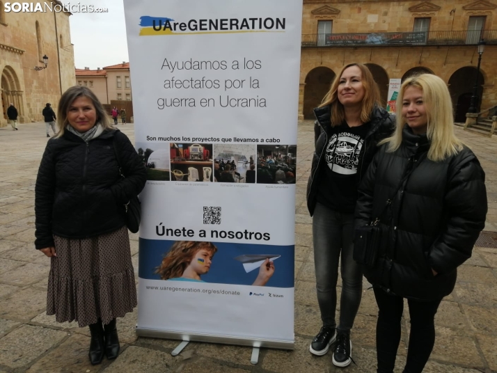 Los ucranianos en Soria recuerdan que la guerra continúa: hay ciudades que ya no existen