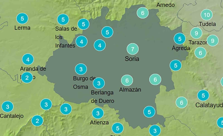 El tiempo en Soria: Heladas menos intensas