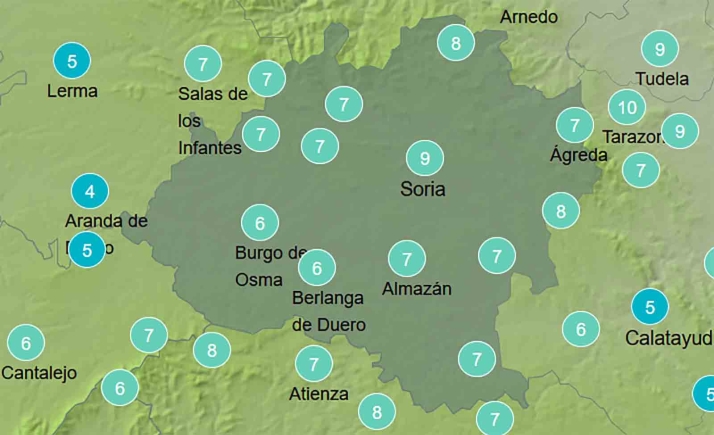 El tiempo en Soria: Gran amplitud térmica hoy