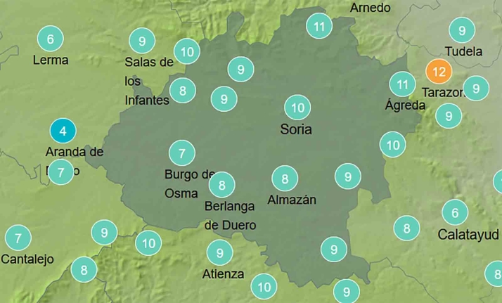 El tiempo en Soria: Siguen las heladas