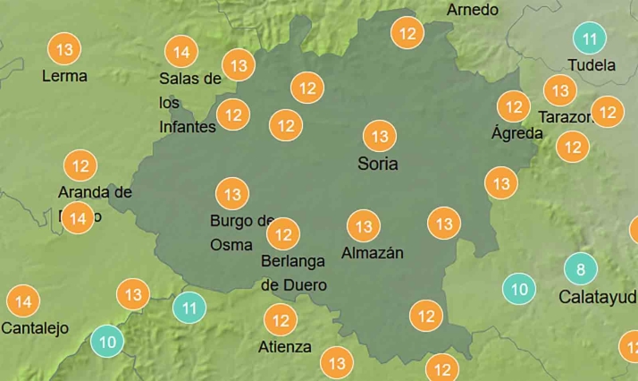 El tiempo en Soria: Los termómetros siguen al alza