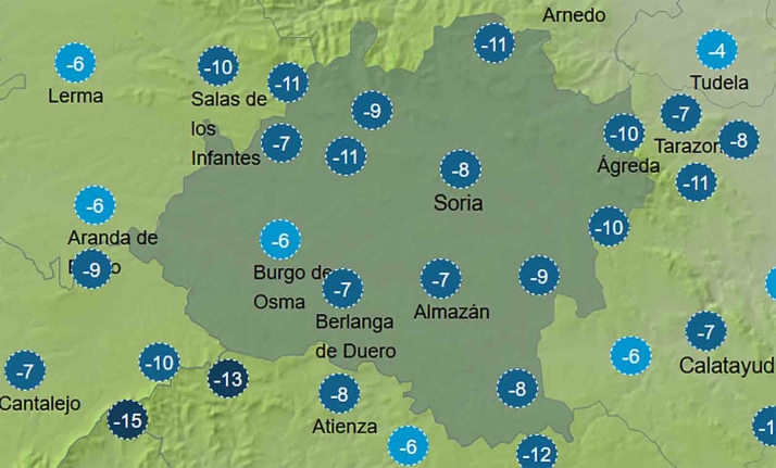El tiempo en Soria: Mucho frío