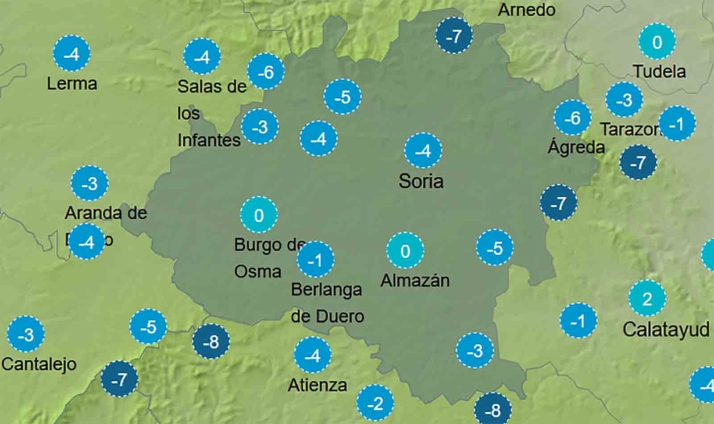 El tiempo en Soria: Fuertes heladas