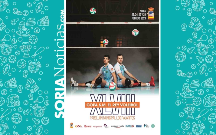 Los colocadores sorianos Pérez y Lorente protagonistas del cartel de la Copa del Rey 2023