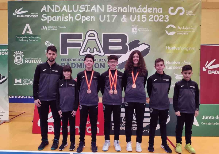 Tres medallas para el Valonsadero Bádminton en el ‘Andalusian Spanish U15 Open 2023’