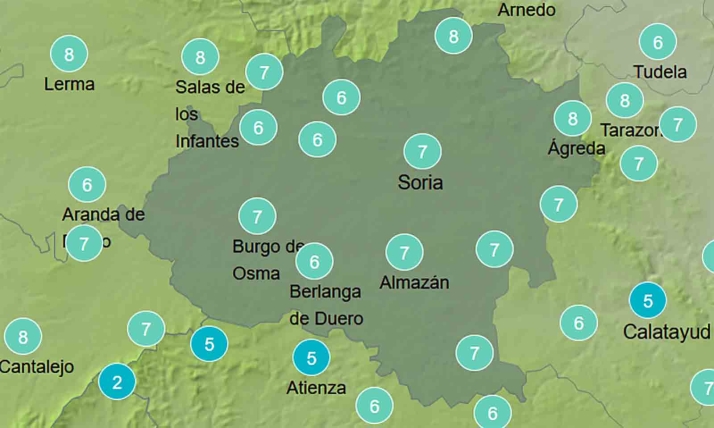 El tiempo en Soria: Mejoran las máximas