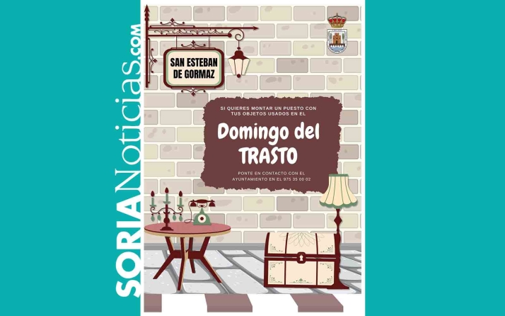 San Esteban trabaja en un mercado de objetos usados