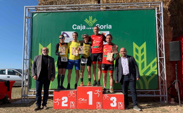 El soriano David Rodríguez y Marta Martín, campeones regionales de duatlón cross