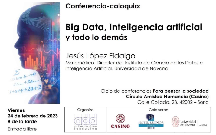 Conferencia sobre Inteligencia Artificial este viernes en el Casino