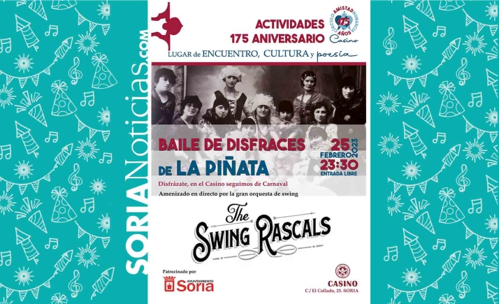 El Casino recupera este sábado su Baile de la Piñata