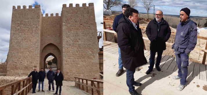 Las obras de la muralla adnamantina, en su tramo final