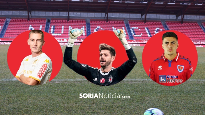 Así son los nuevos fichajes del Numancia: Zarzana, Fabricio e Íñigo Muñoz