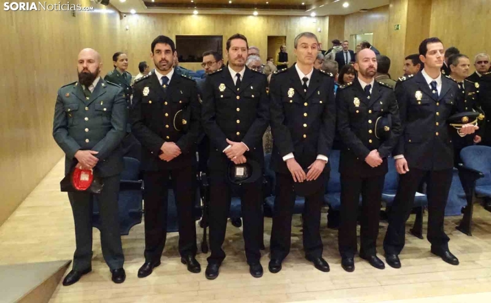 Merecido reconocimiento a ocho agentes de la Policía Nacional y la Guardia Civil de Soria con la Medalla al Mérito de la Protección Civil 