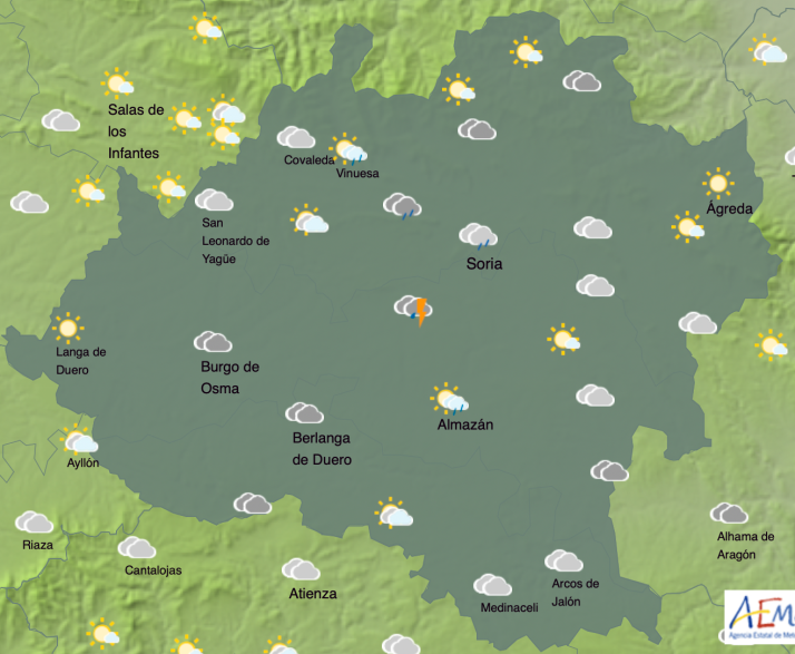 El tiempo en Soria: Vuelven las precipitaciones