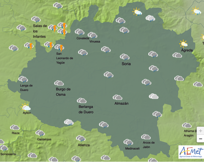 El tiempo en Soria: Regresan las precipitaciones