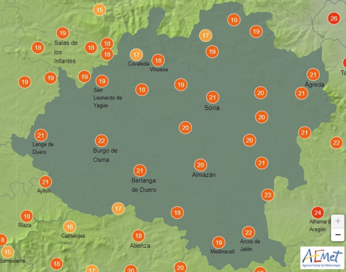 El tiempo en Soria: continúan las temperaturas primaverales