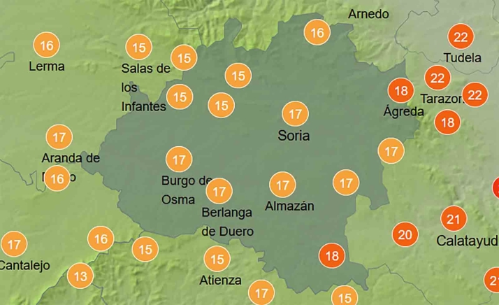 El tiempo en Soria: Nubosidad y buenas temperaturas