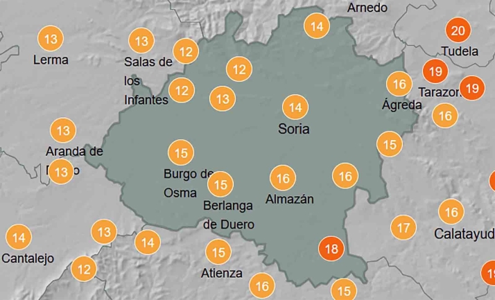 El tiempo en Soria: Ligero descenso de las máximas