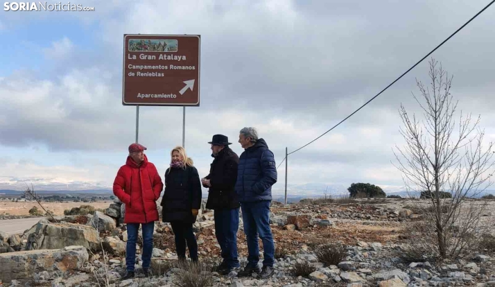 Concluye la renovación de las señales informativas de ‘La gran Atalaya’ en Renieblas