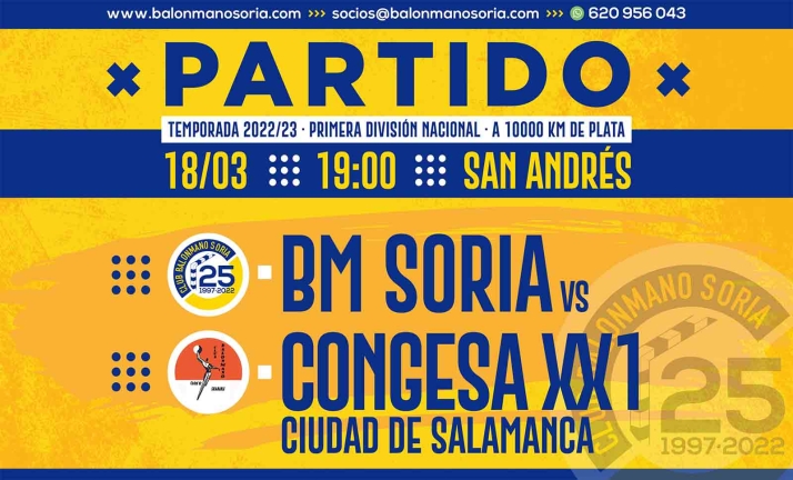 Directo | BM Soria vs Congresa XXI Salamanca