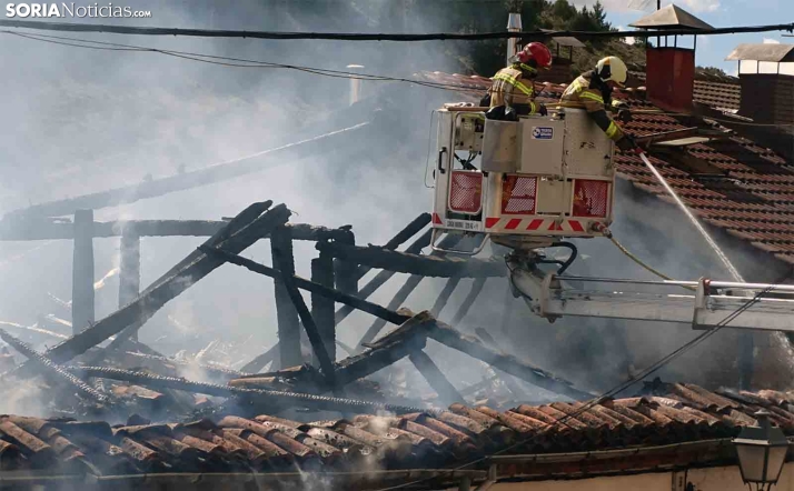 Un perro alertó del incendio en Cabrejas
