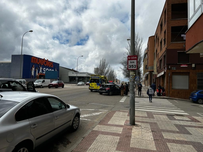 Golpe por alcance en la Avenida Valladolid