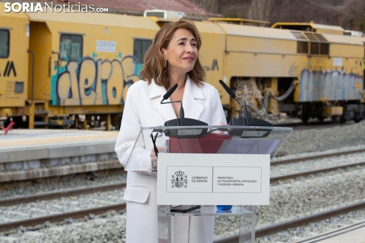 La Ministra señala el estudio de viabilidad de la Soria-Castejón como la opción de la provincia para unirse a los corredores europeos 