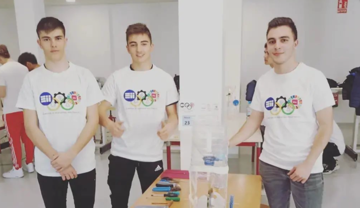 Estos son los tres alumnos del IES Castilla que se han coronado en la I Olimpiada de Ingenierías Industriales