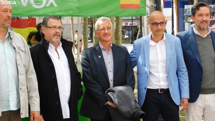 Ortega Lara recalca en su visita a Soria que la inmigración ilegal preocupa mucho a VOX