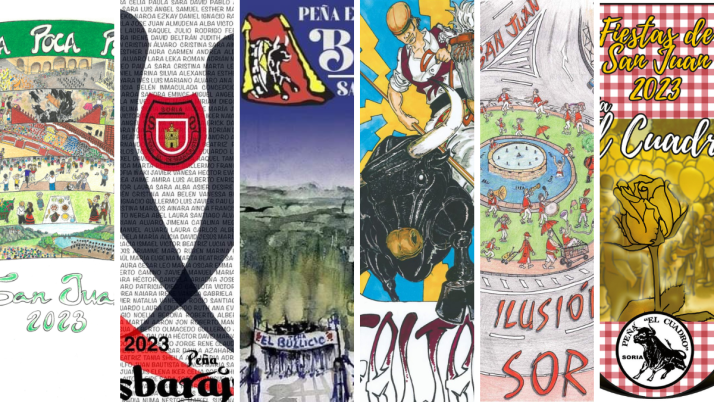 Aquí están todos: Banderines de las peñas para San Juan 2023