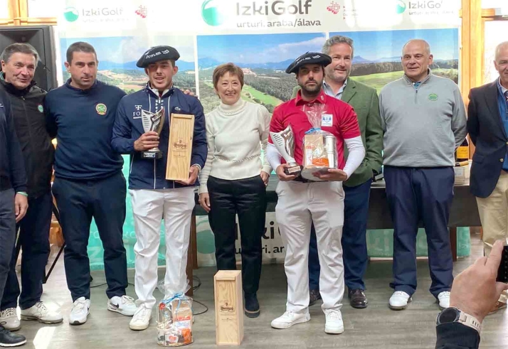 El soriano Daniel Berná, junto a José Manuel Pardo, se lleva en el campeonato de España PGA de dobles de golf